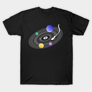 COSMOS VINYL RECORD MUSIC PLAYER T-Shirt